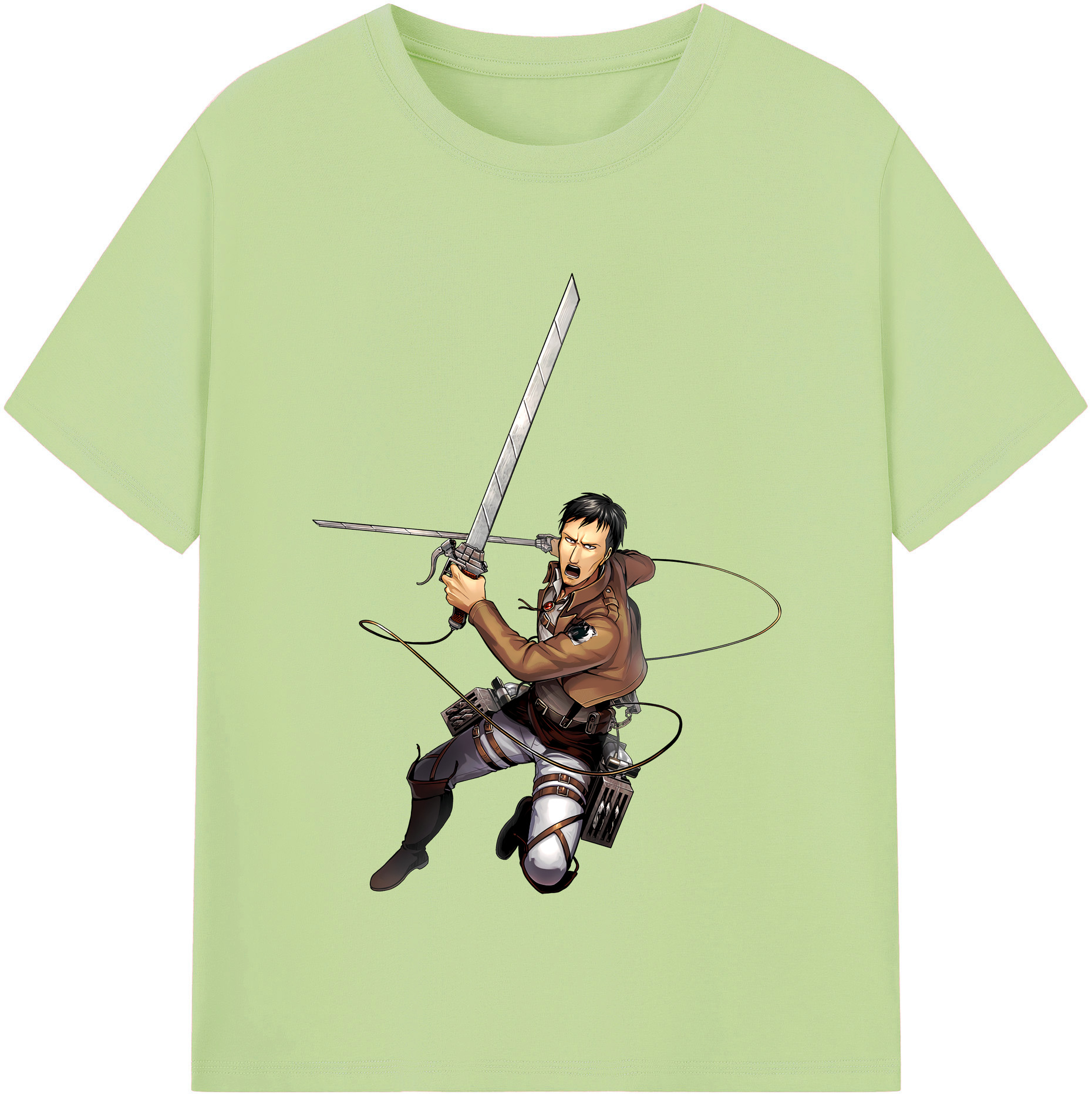 （画像用） 進撃の巨人 Attack on Titan 綿100％半袖Tシャツ（フロントプリント）